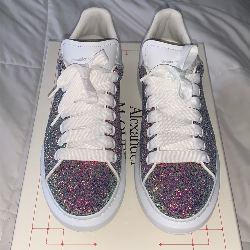 Alexander McQueen glitter sneakers